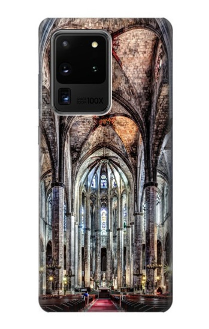 W3210 Santa Maria Del Mar Cathedral Hard Case and Leather Flip Case For Samsung Galaxy S20 Ultra