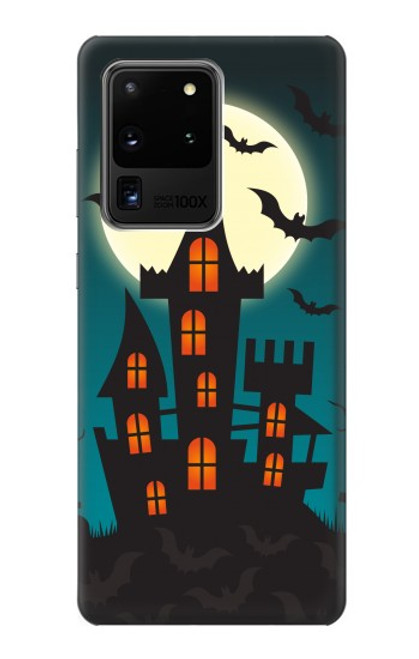 W3268 Halloween Festival Castle Hard Case and Leather Flip Case For Samsung Galaxy S20 Ultra