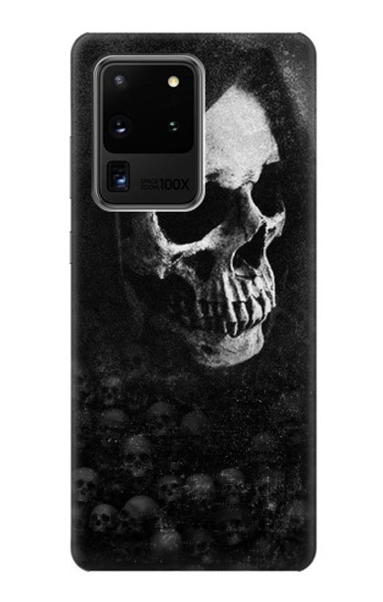 W3333 Death Skull Grim Reaper Hard Case and Leather Flip Case For Samsung Galaxy S20 Ultra