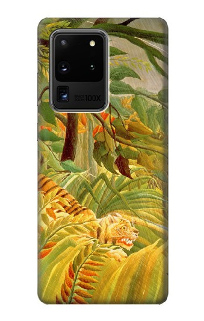 W3344 Henri Rousseau Tiger in a Tropical Storm Hard Case and Leather Flip Case For Samsung Galaxy S20 Ultra