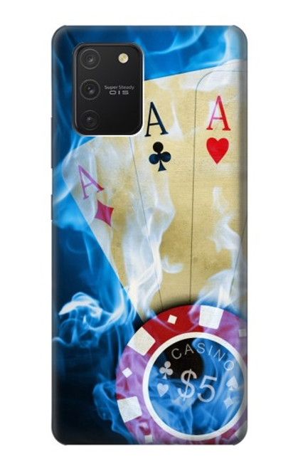 W0348 Casino Hard Case and Leather Flip Case For Samsung Galaxy S10 Lite