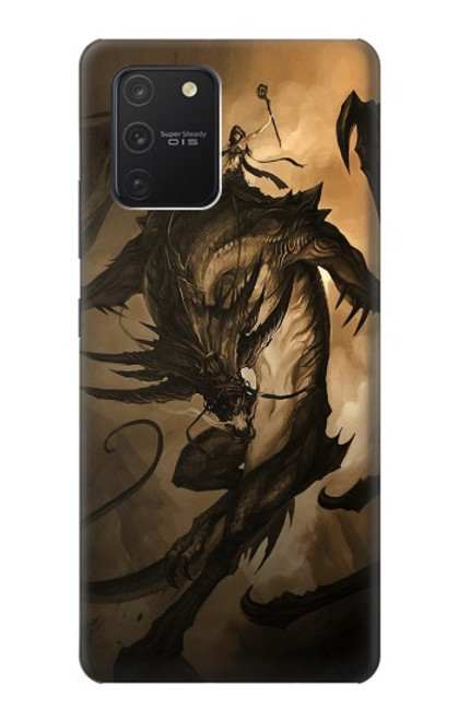 W0388 Dragon Rider Hard Case and Leather Flip Case For Samsung Galaxy S10 Lite