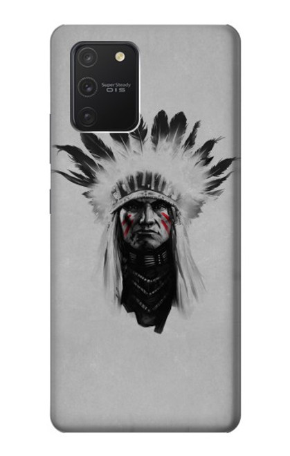 W0451 Indian Chief Hard Case and Leather Flip Case For Samsung Galaxy S10 Lite