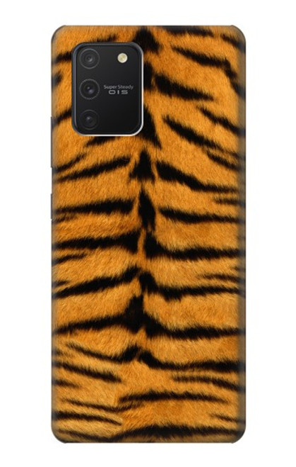 W0576 Tiger Skin Hard Case and Leather Flip Case For Samsung Galaxy S10 Lite