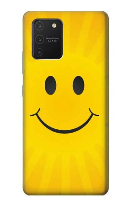 W1146 Yellow Sun Smile Hard Case and Leather Flip Case For Samsung Galaxy S10 Lite