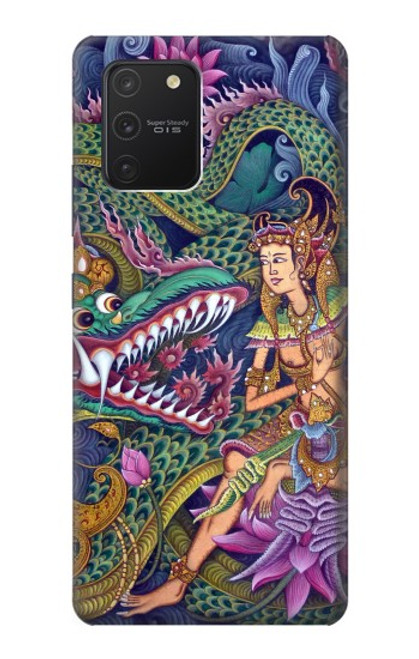 W1240 Bali Painting Hard Case and Leather Flip Case For Samsung Galaxy S10 Lite