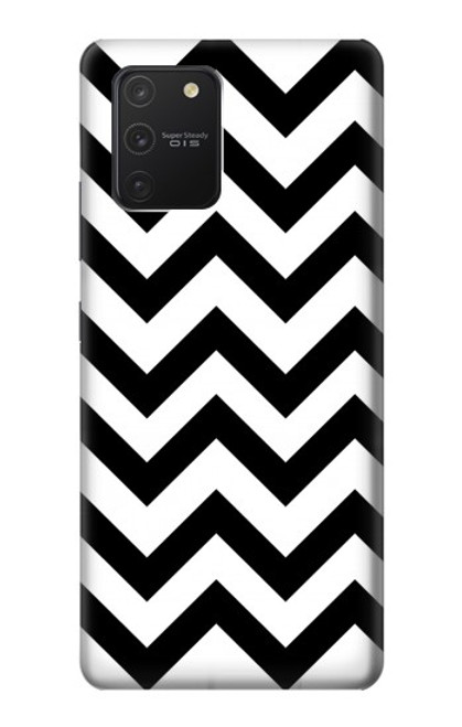 W1613 Chevron Zigzag Hard Case and Leather Flip Case For Samsung Galaxy S10 Lite