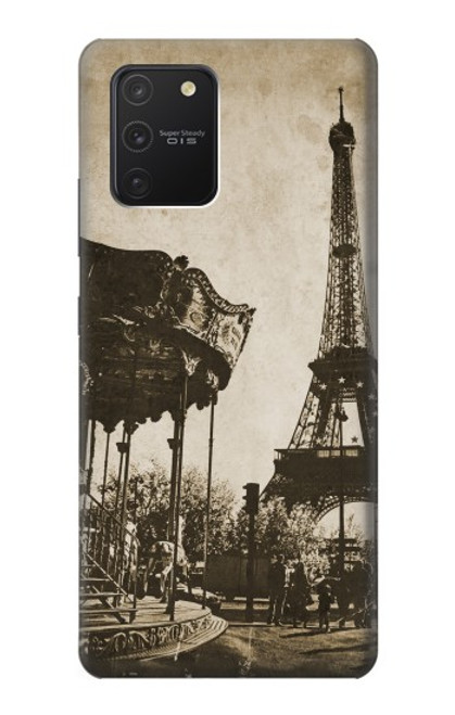 W2174 Eiffel Tower Vintage Paris Hard Case and Leather Flip Case For Samsung Galaxy S10 Lite