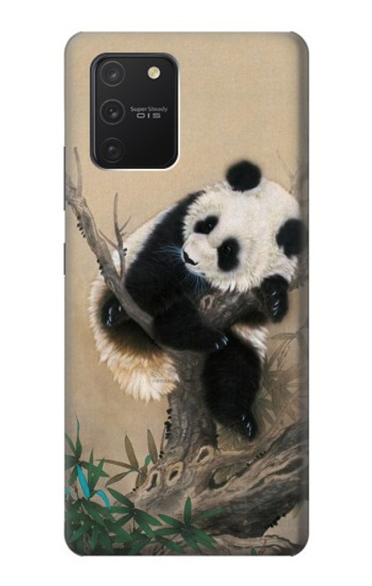 W2210 Panda Fluffy Art Painting Hard Case and Leather Flip Case For Samsung Galaxy S10 Lite