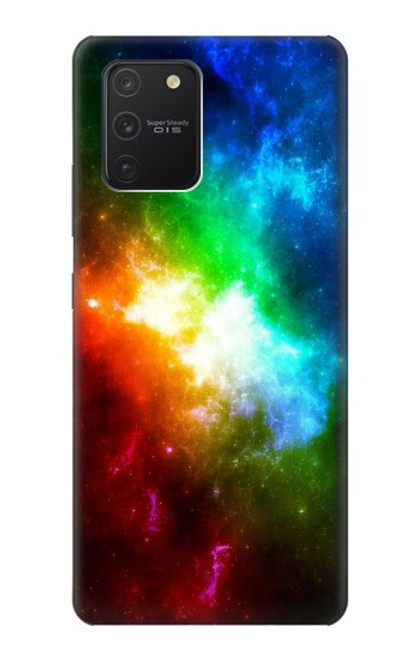 W2312 Colorful Rainbow Space Galaxy Hard Case and Leather Flip Case For Samsung Galaxy S10 Lite