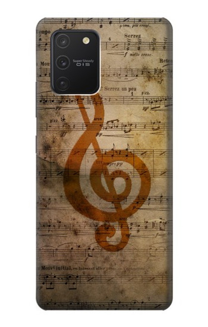 W2368 Sheet Music Notes Hard Case and Leather Flip Case For Samsung Galaxy S10 Lite