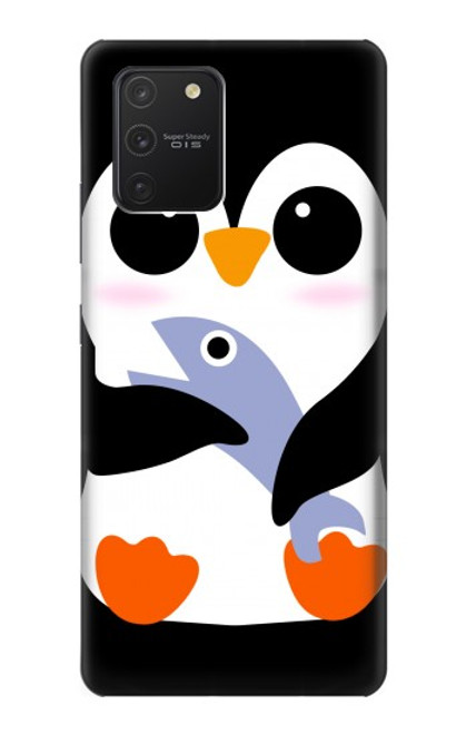 W2631 Cute Baby Penguin Hard Case and Leather Flip Case For Samsung Galaxy S10 Lite