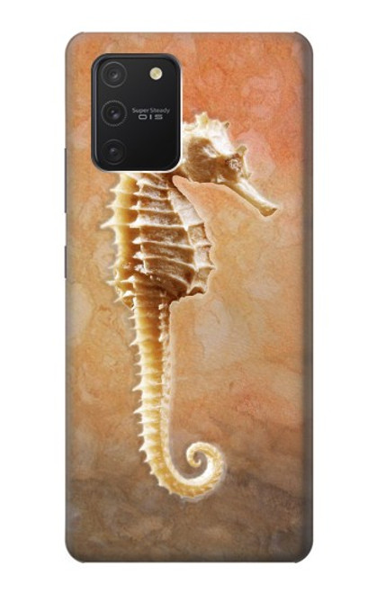 W2674 Seahorse Skeleton Fossil Hard Case and Leather Flip Case For Samsung Galaxy S10 Lite