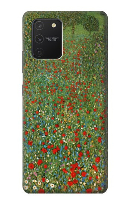 W2872 Gustav Klimt Poppy Field Hard Case and Leather Flip Case For Samsung Galaxy S10 Lite