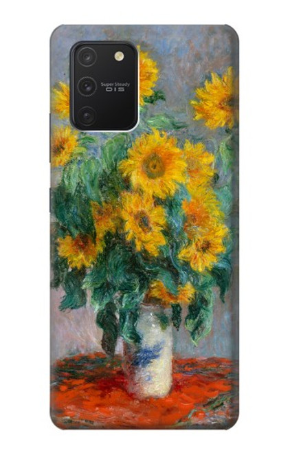 W2937 Claude Monet Bouquet of Sunflowers Hard Case and Leather Flip Case For Samsung Galaxy S10 Lite