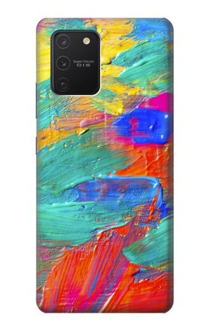 W2942 Brush Stroke Painting Hard Case and Leather Flip Case For Samsung Galaxy S10 Lite