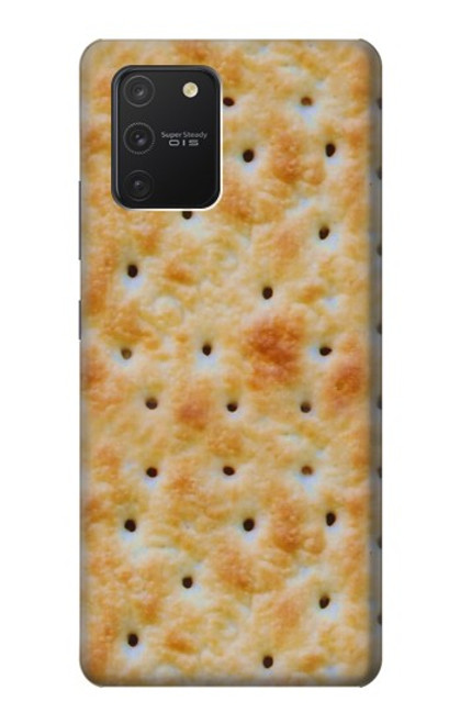 W2987 Cream Cracker Biscuits Hard Case and Leather Flip Case For Samsung Galaxy S10 Lite