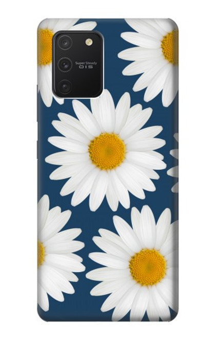 W3009 Daisy Blue Hard Case and Leather Flip Case For Samsung Galaxy S10 Lite