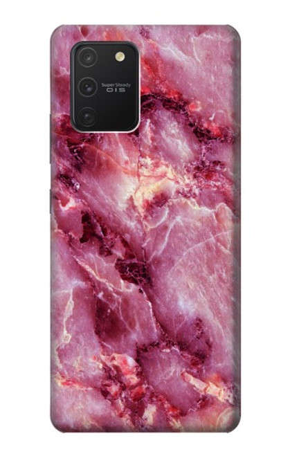 W3052 Pink Marble Graphic Printed Hard Case and Leather Flip Case For Samsung Galaxy S10 Lite