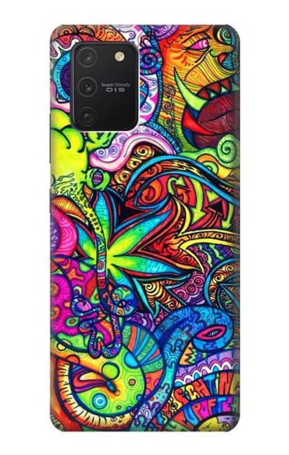 W3255 Colorful Art Pattern Hard Case and Leather Flip Case For Samsung Galaxy S10 Lite