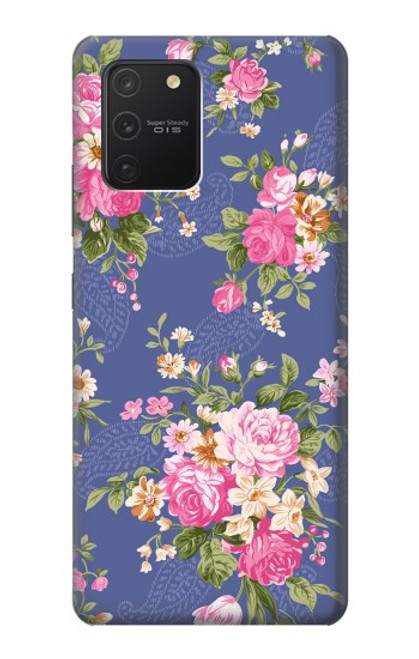 W3265 Vintage Flower Pattern Hard Case and Leather Flip Case For Samsung Galaxy S10 Lite