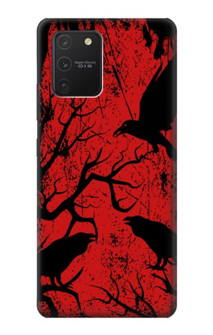 W3325 Crow Black Blood Tree Hard Case and Leather Flip Case For Samsung Galaxy S10 Lite