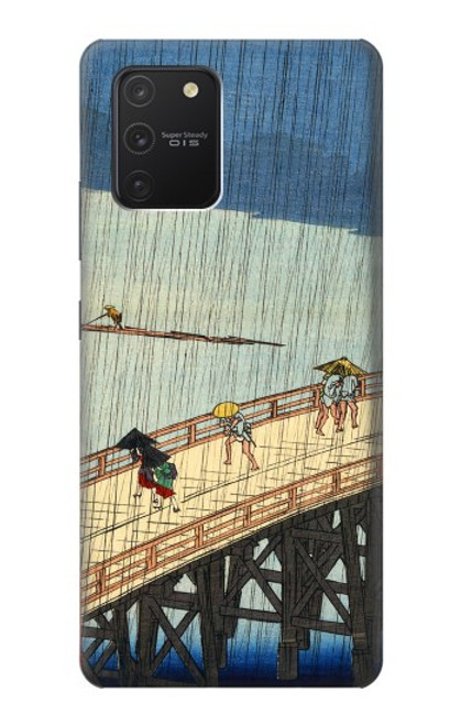 W3347 Utagawa Hiroshige Sudden shower Hard Case and Leather Flip Case For Samsung Galaxy S10 Lite