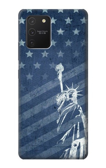 W3450 US Flag Liberty Statue Hard Case and Leather Flip Case For Samsung Galaxy S10 Lite