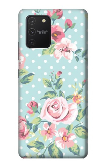 W3494 Vintage Rose Polka Dot Hard Case and Leather Flip Case For Samsung Galaxy S10 Lite