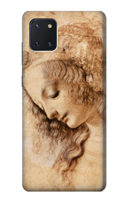 W1045 Leonardo da Vinci Woman's Head Hard Case and Leather Flip Case For Samsung Galaxy Note10 Lite