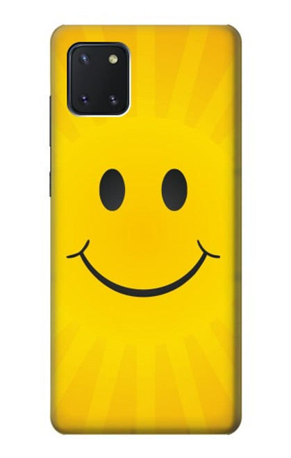 W1146 Yellow Sun Smile Hard Case and Leather Flip Case For Samsung Galaxy Note10 Lite