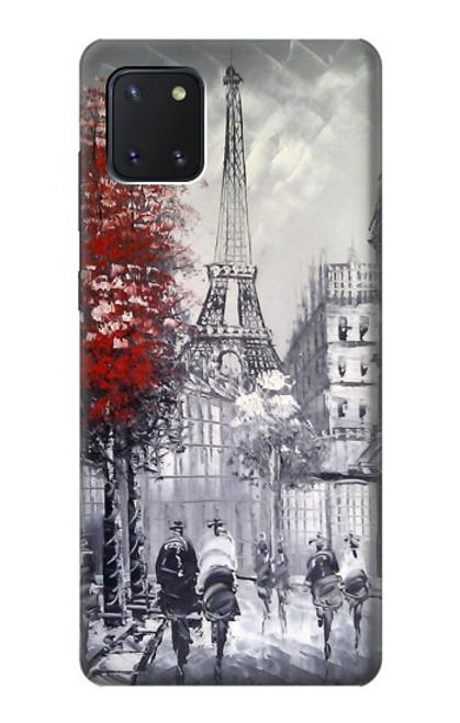 W1295 Eiffel Painting of Paris Hard Case and Leather Flip Case For Samsung Galaxy Note10 Lite