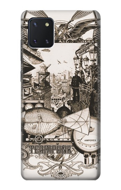 W1681 Steampunk Drawing Hard Case and Leather Flip Case For Samsung Galaxy Note10 Lite