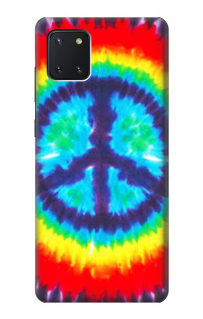 W1870 Tie Dye Peace Hard Case and Leather Flip Case For Samsung Galaxy Note10 Lite