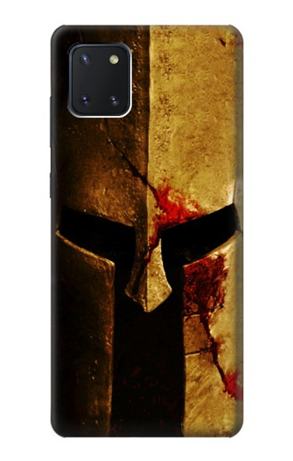 W2439 Warrior Spartan Helmet Hard Case and Leather Flip Case For Samsung Galaxy Note10 Lite