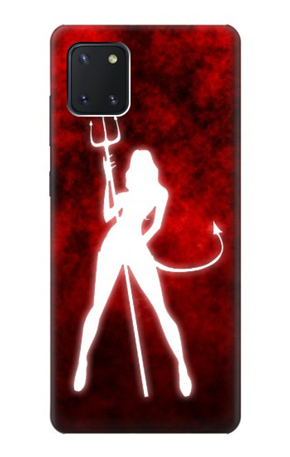 W2455 Sexy Devil Girl Hard Case and Leather Flip Case For Samsung Galaxy Note10 Lite