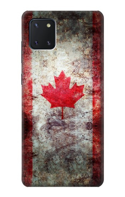 W2490 Canada Maple Leaf Flag Texture Hard Case and Leather Flip Case For Samsung Galaxy Note10 Lite