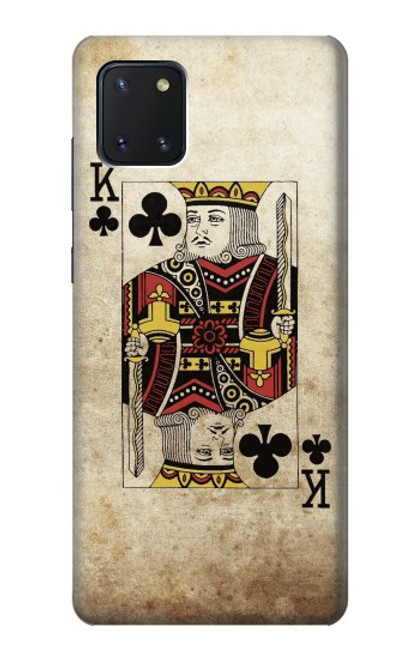 W2528 Poker King Card Hard Case and Leather Flip Case For Samsung Galaxy Note10 Lite