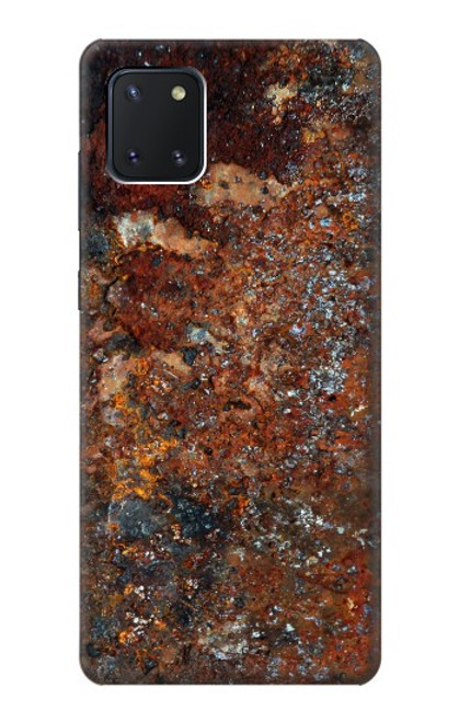 W2714 Rust Steel Texture Graphic Printed Hard Case and Leather Flip Case For Samsung Galaxy Note10 Lite