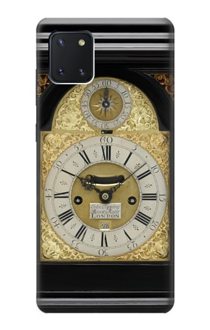 W3144 Antique Bracket Clock Hard Case and Leather Flip Case For Samsung Galaxy Note10 Lite