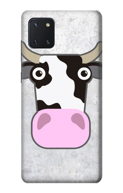 W3257 Cow Cartoon Hard Case and Leather Flip Case For Samsung Galaxy Note10 Lite