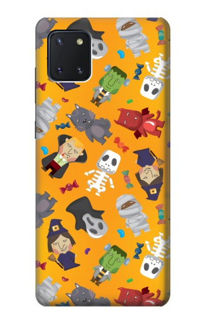 W3275 Cute Halloween Cartoon Pattern Hard Case and Leather Flip Case For Samsung Galaxy Note10 Lite