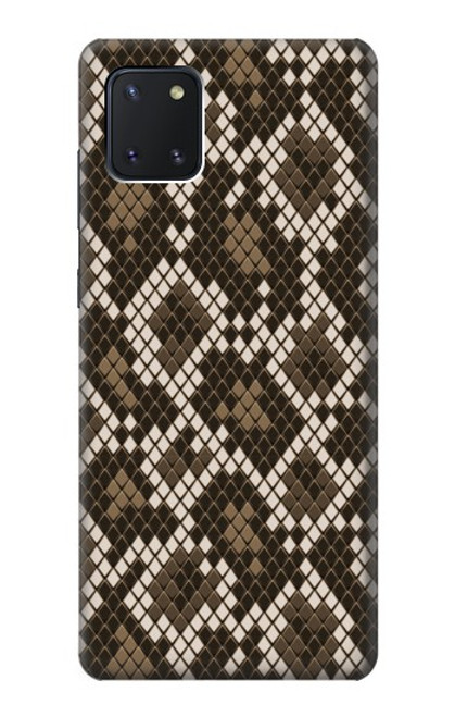 W3389 Seamless Snake Skin Pattern Graphic Hard Case and Leather Flip Case For Samsung Galaxy Note10 Lite