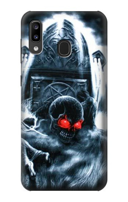 W0297 Zombie Dead Man Hard Case and Leather Flip Case For Samsung Galaxy A20, Galaxy A30