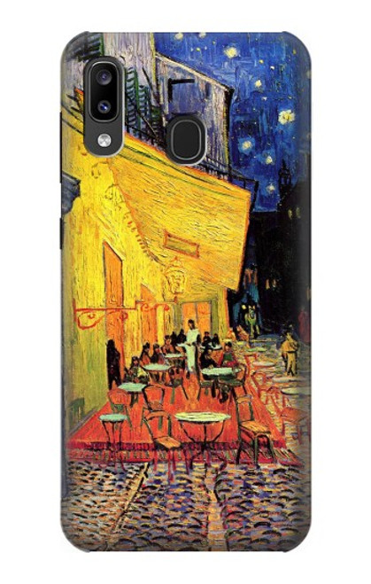 W0929 Van Gogh Cafe Terrace Hard Case and Leather Flip Case For Samsung Galaxy A20, Galaxy A30