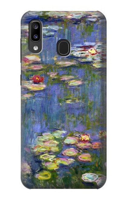 W0997 Claude Monet Water Lilies Hard Case and Leather Flip Case For Samsung Galaxy A20, Galaxy A30