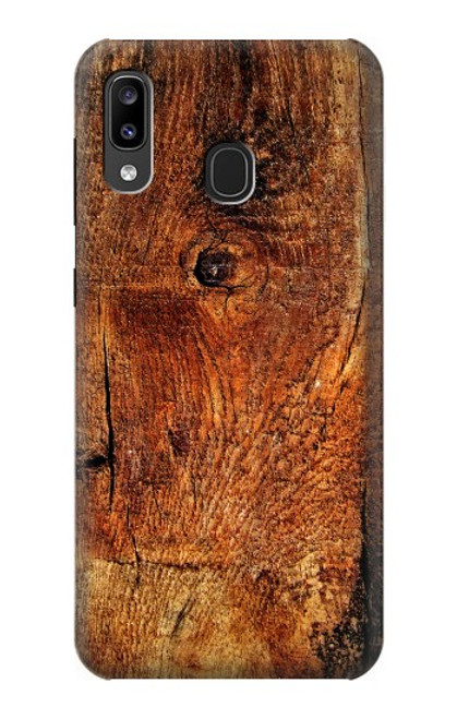 W1140 Wood Skin Graphic Hard Case and Leather Flip Case For Samsung Galaxy A20, Galaxy A30