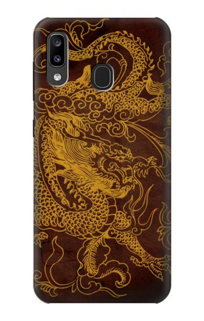 W2911 Chinese Dragon Hard Case and Leather Flip Case For Samsung Galaxy A20, Galaxy A30