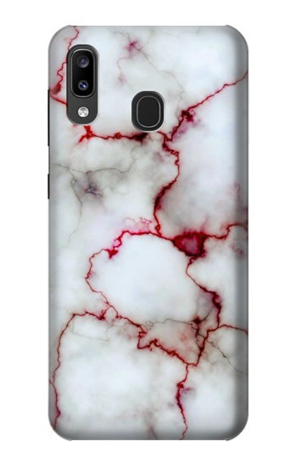 W2920 Bloody Marble Hard Case and Leather Flip Case For Samsung Galaxy A20, Galaxy A30