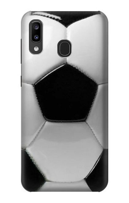 W2964 Football Soccer Ball Hard Case and Leather Flip Case For Samsung Galaxy A20, Galaxy A30